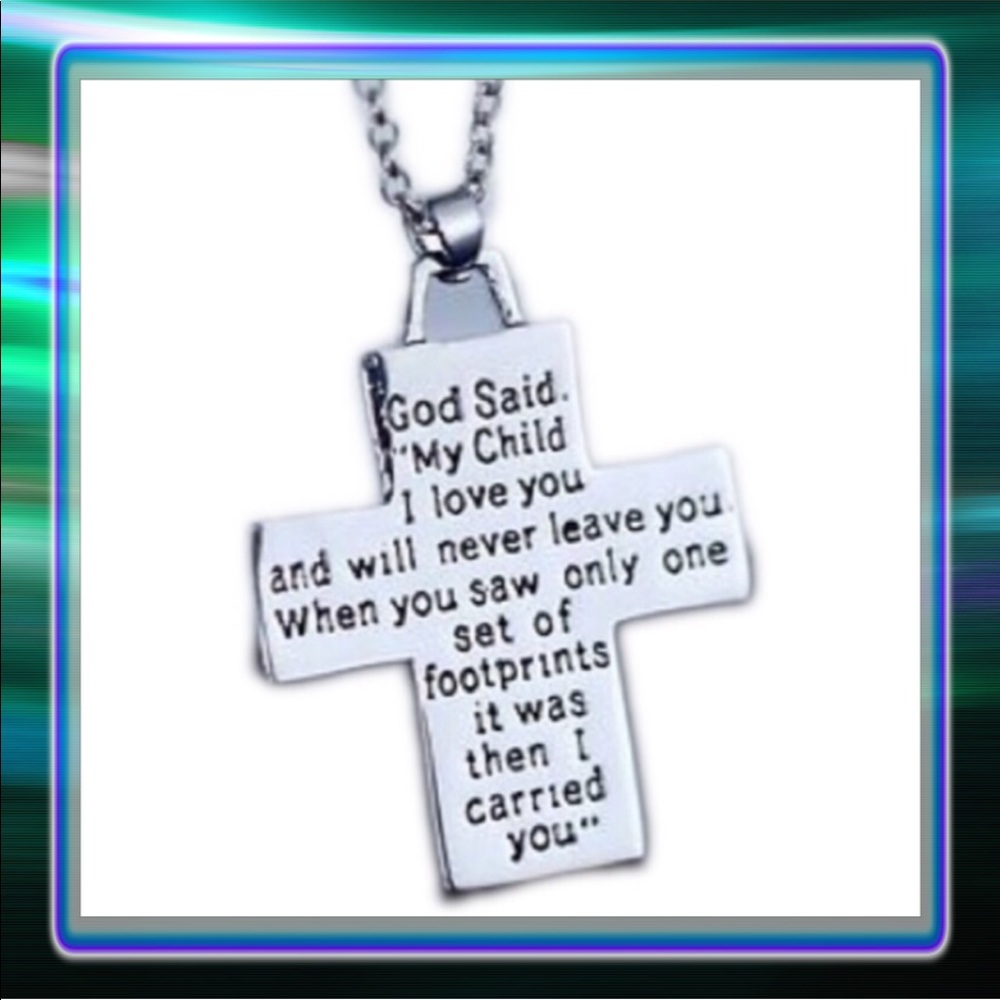 Footprints Necklace - Picture 2 of 10